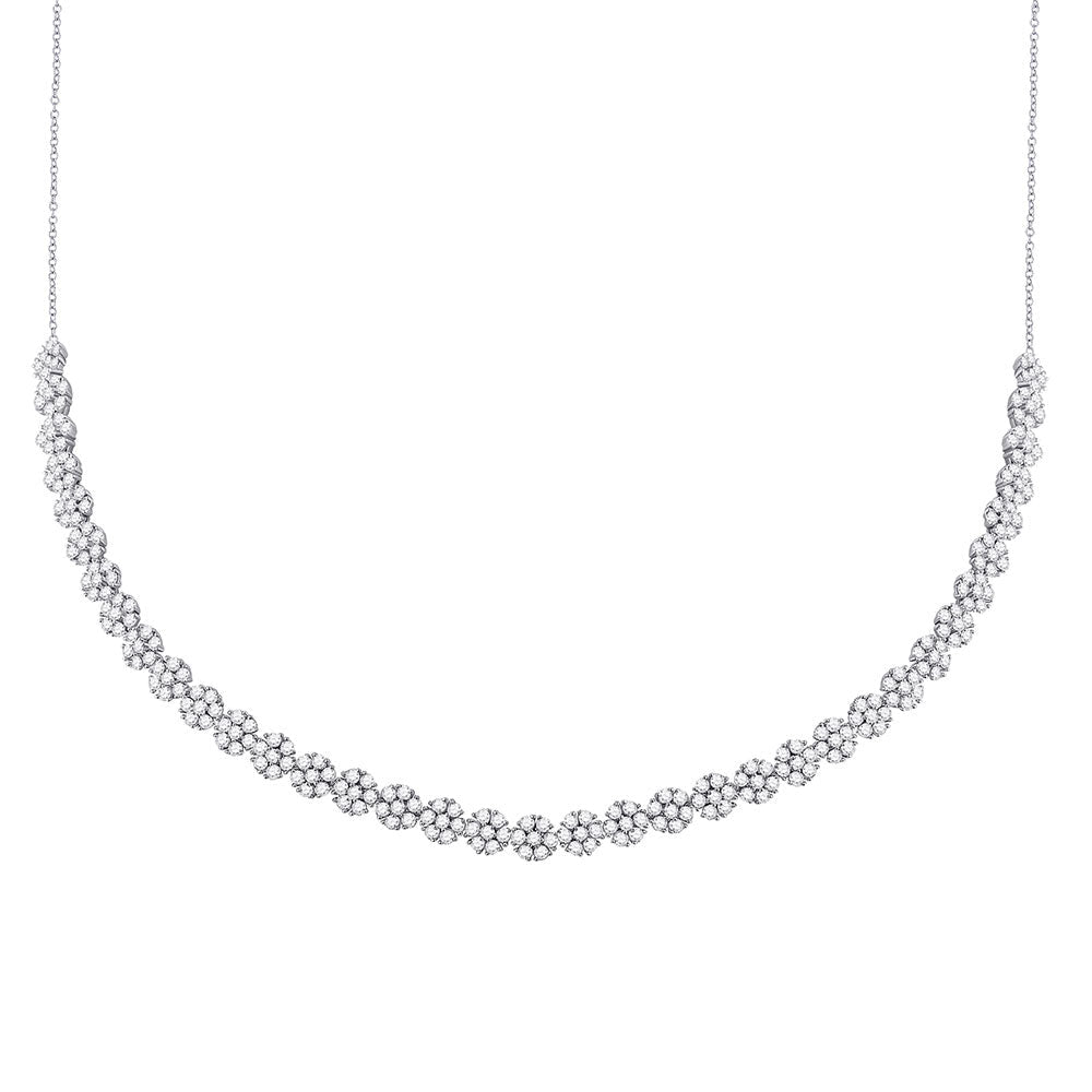 Enchanting Blossom Diamond Pendant Necklace - Splendid Jewellery