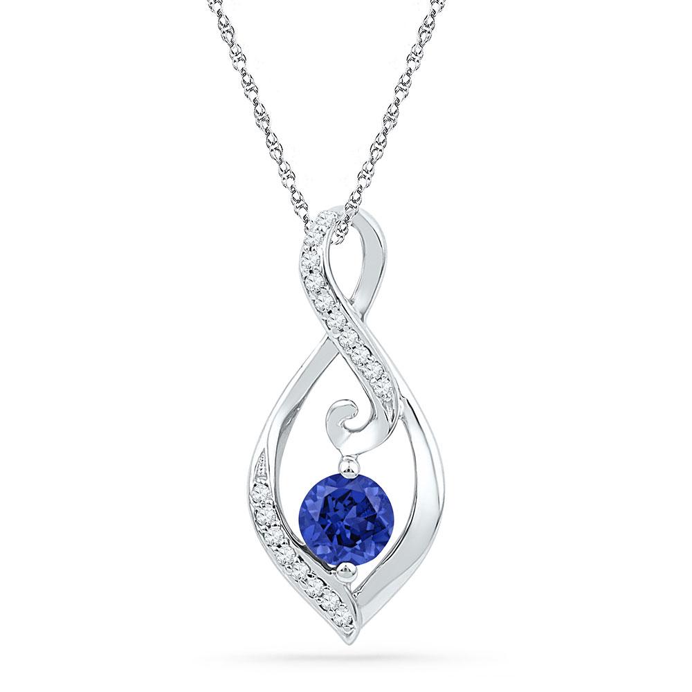 Enchanting Blue Sapphire Diamond Pendant - Splendid Jewellery - Splendid Jewellery
