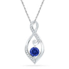 Enchanting Blue Sapphire Diamond Pendant - Splendid Jewellery - Splendid Jewellery