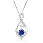 Enchanting Blue Sapphire Diamond Pendant - Splendid Jewellery - Splendid Jewellery