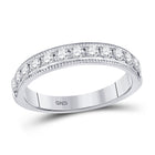 Enchanting Brilliance: 14kt White Gold Diamond Eternity Band Ring - Splendid Jewellery