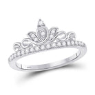 Enchanting Crown Tiara Diamond Fashion Ring - Splendid Jewellery