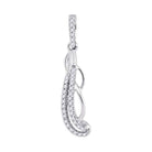 Enchanting Diamond Cascade Pendant | 10kt White Gold Womens Round Diamond Dangle Fashion Pendant 1/8 Cttw | Splendid Jewellery - Splendid Jewellery