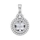 Enchanting Diamond Cluster Circle Pendant - Splendid Jewellery