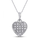 Enchanting Diamond Heart & Love Symbol Pendant - Splendid Jewellery