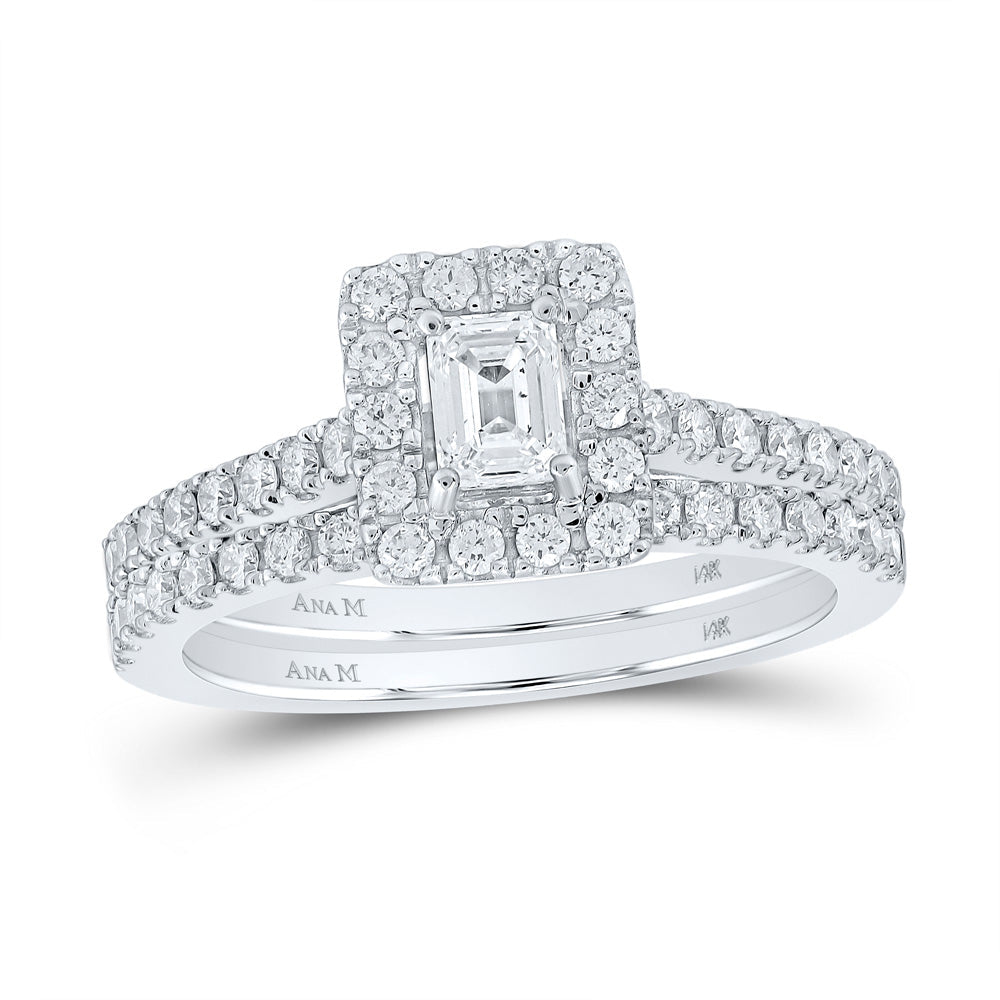 Enchanting Emerald Brilliance Wedding Ring Set - Splendid Jewellery