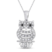 Load image into Gallery viewer, Enchanting Night Owl Diamond Pendant - Splendid Jewellery