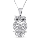 Enchanting Night Owl Diamond Pendant - Splendid Jewellery