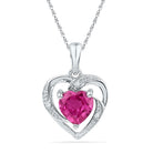Enchanting Pink Sapphire Heart Pendant - Symbol of Love & Romance - Splendid Jewellery