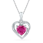 Enchanting Pink Sapphire Heart Pendant - Symbol of Love & Romance - Splendid Jewellery
