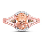 Enchanting Rose Gold Morganite Solitaire Ring - Splendid Jewellery