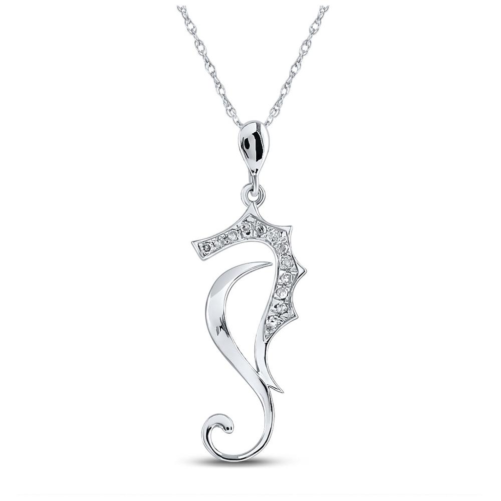 Enchanting Sea Horse Diamond Pendant - Splendid Jewellery