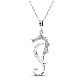 Enchanting Sea Horse Diamond Pendant - Splendid Jewellery