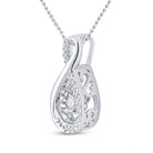 Enchanting Sparkle Teardrop Diamond Pendant | 10kt White Gold 1/20 Cttw | Splendid Jewellery - Splendid Jewellery
