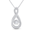 Enchanting Sparkle Teardrop Diamond Pendant | 10kt White Gold 1/20 Cttw | Splendid Jewellery - Splendid Jewellery