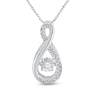 Enchanting Sparkle Teardrop Diamond Pendant | 10kt White Gold 1/20 Cttw | Splendid Jewellery - Splendid Jewellery
