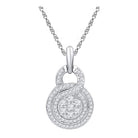 Eternal Blossom Diamond Cluster Pendant - Splendid Jewellery