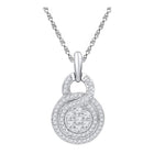 Eternal Blossom Diamond Cluster Pendant - Splendid Jewellery