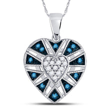 Load image into Gallery viewer, Eternal Blue Love Diamond Pendant - Splendid Jewellery