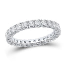 Eternal Brilliance 14kt White Gold Diamond Eternity Wedding Band - Splendid Jewellery