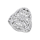 Eternal Love 1 Carat Diamond Cluster Bridal Wedding Engagement Ring - Splendid Jewellery