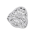 Eternal Love 1 Carat Diamond Cluster Bridal Wedding Engagement Ring - Splendid Jewellery