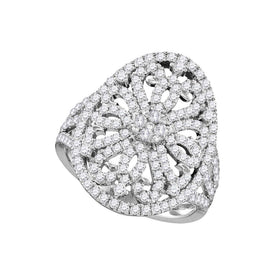 Eternal Love 1 Carat Diamond Cluster Bridal Wedding Engagement Ring - Splendid Jewellery