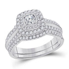 Eternal Love 1 Carat Diamond Wedding Ring Band Set - Splendid Jewellery