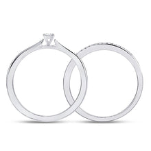 Load image into Gallery viewer, Eternal Love 10kt White Gold Diamond Bridal Wedding Ring Band Set - Splendid Jewellery