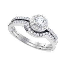 Load image into Gallery viewer, Eternal Love 10kt White Gold Diamond Bridal Wedding Ring Band Set - Splendid Jewellery