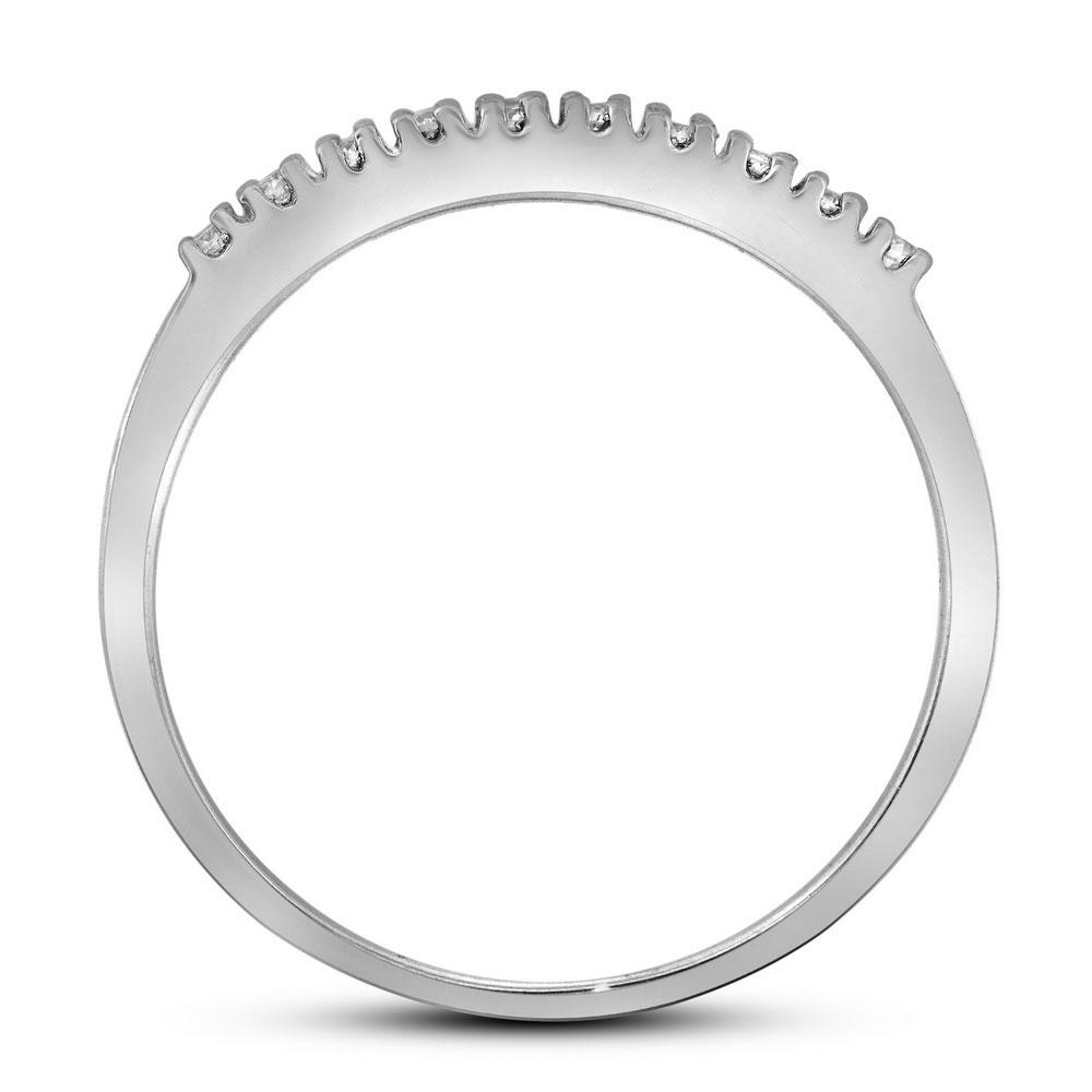 Eternal Love 10kt White Gold Diamond Bridal Wedding Ring Band Set - Splendid Jewellery