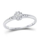 Eternal Love 10kt White Gold Diamond Solitaire Bridal Wedding Ring - Splendid Jewellery