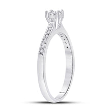Load image into Gallery viewer, Eternal Love 10kt White Gold Round Diamond Solitaire Bridal Wedding Engagement Ring - Splendid Jewellery