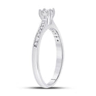 Eternal Love 10kt White Gold Round Diamond Solitaire Bridal Wedding Engagement Ring - Splendid Jewellery