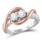 Eternal Love 14kt Two - tone Gold Diamond Symphony Ring - Splendid Jewellery