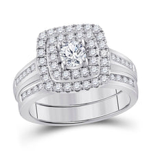 Load image into Gallery viewer, Eternal Love 14kt White Gold Diamond Bridal Wedding Ring Set - Splendid Jewellery