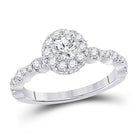 Eternal Love Diamond Halo Wedding Ring - Splendid Jewellery