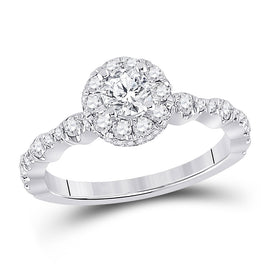 Eternal Love Diamond Halo Wedding Ring - Splendid Jewellery
