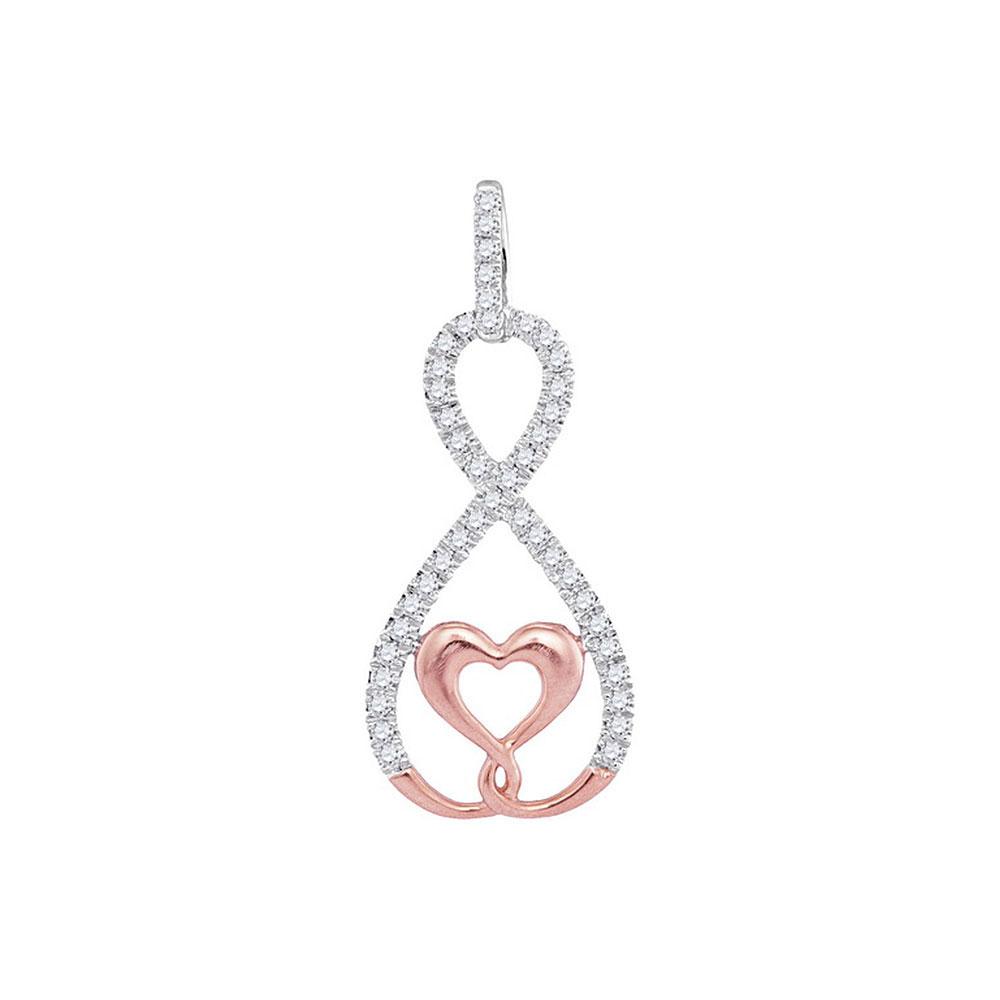 Eternal Love Diamond Heart & Infinity Pendant - Splendid Jewellery