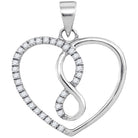 Eternal Love Diamond Heart Pendant - Splendid Jewellery