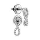 Eternal Love Diamond Infinity Earrings - Splendid Jewellery