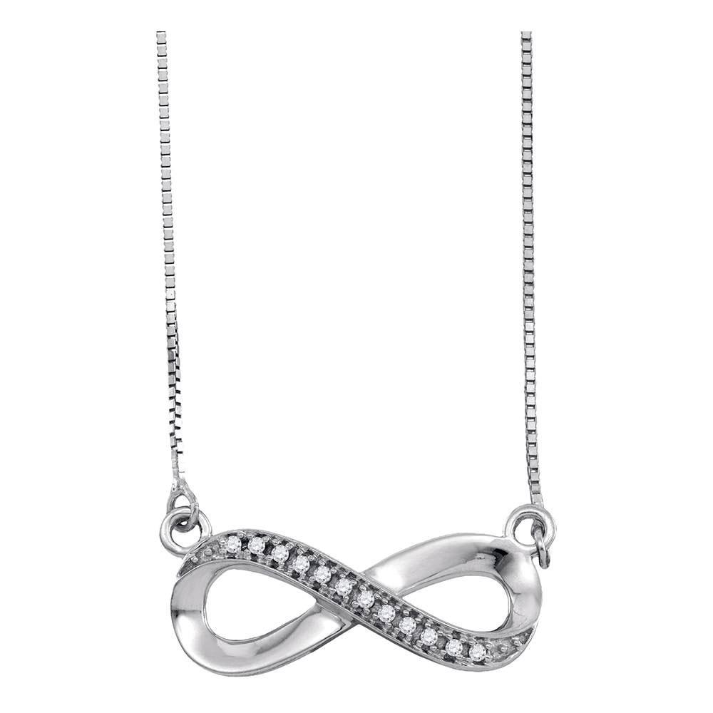Eternal Love Diamond Infinity Pendant Necklace - Splendid Jewellery