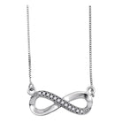 Eternal Love Diamond Infinity Pendant Necklace - Splendid Jewellery