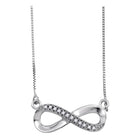 Eternal Love Diamond Infinity Pendant Necklace - Splendid Jewellery