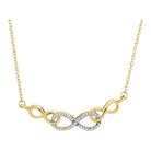 Eternal Love Diamond Infinity Pendant Necklace - Splendid Jewellery