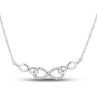 Eternal Love Diamond Infinity Pendant Necklace - Splendid Jewellery