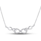 Eternal Love Diamond Infinity Pendant Necklace - Splendid Jewellery