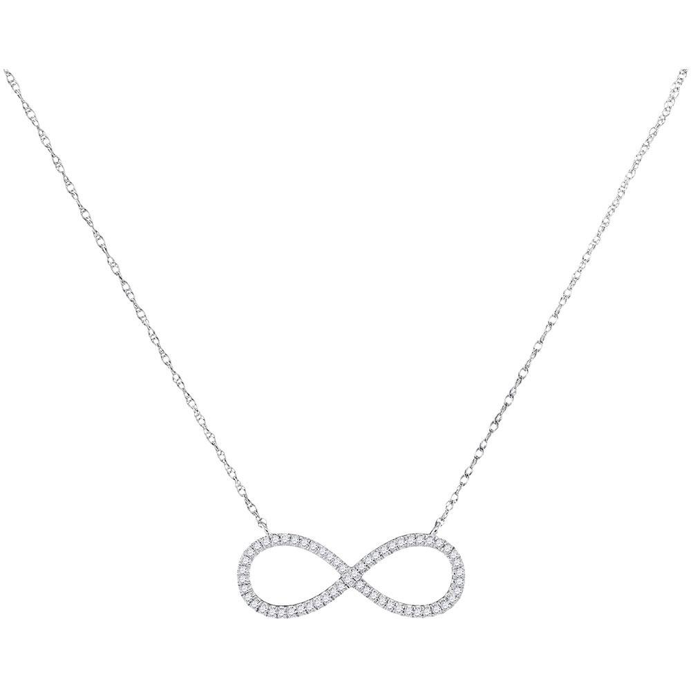 Eternal Love Diamond Infinity Pendant Necklace - Splendid Jewellery