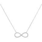 Eternal Love Diamond Infinity Pendant Necklace - Splendid Jewellery