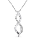 Eternal Love Diamond Twist Pendant - Splendid Jewellery